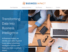 Tablet Screenshot of businessimpactinc.com